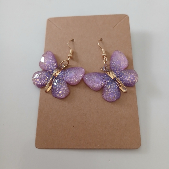 Fashion Jewelry Jewelry - Fashion Jewelry Lavender Butterfly Earrings